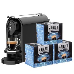 Macchina Da Caffè Bialetti Gioia Plus Nero + 48 Capsule