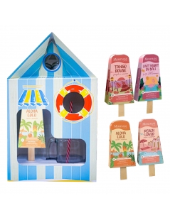 Cabina Da Spiaggia Meridiani con bicchiere