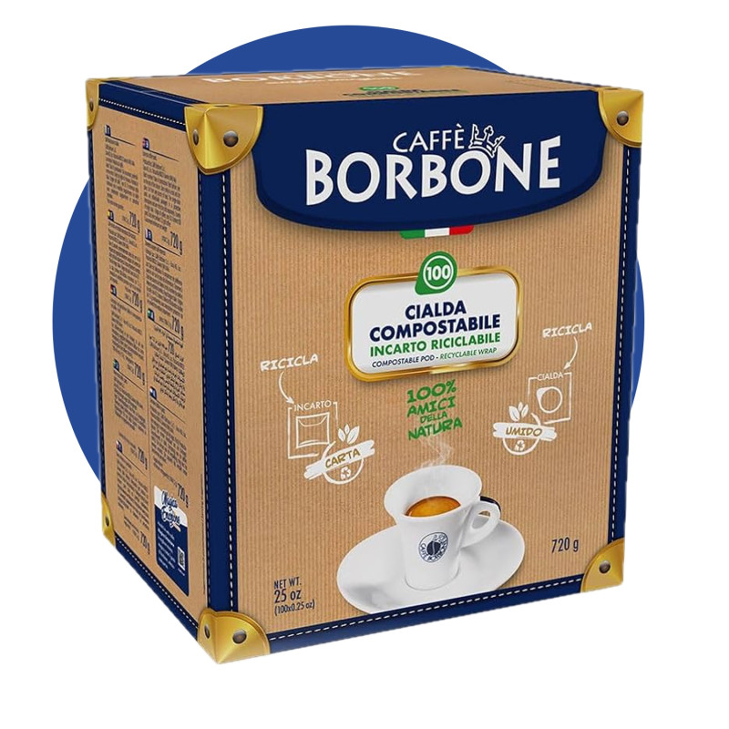 Cialde Caffè Borbone Miscela Blu, Box da 100