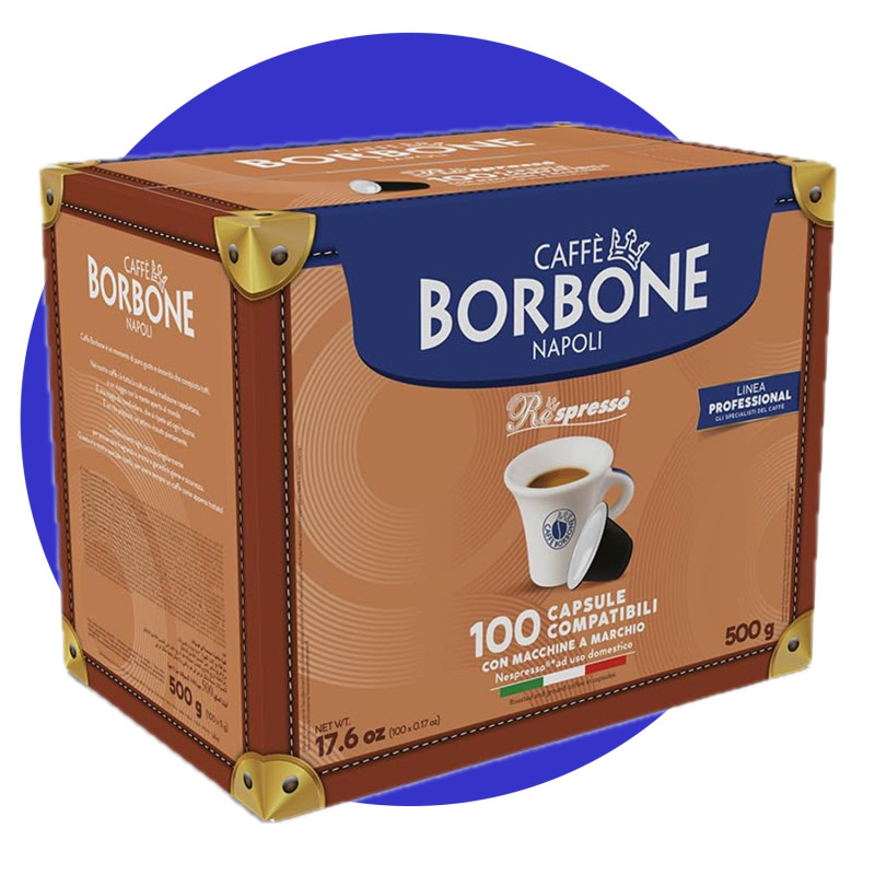 Caffè Borbone 100 Capsule Nespresso Miscela Blu