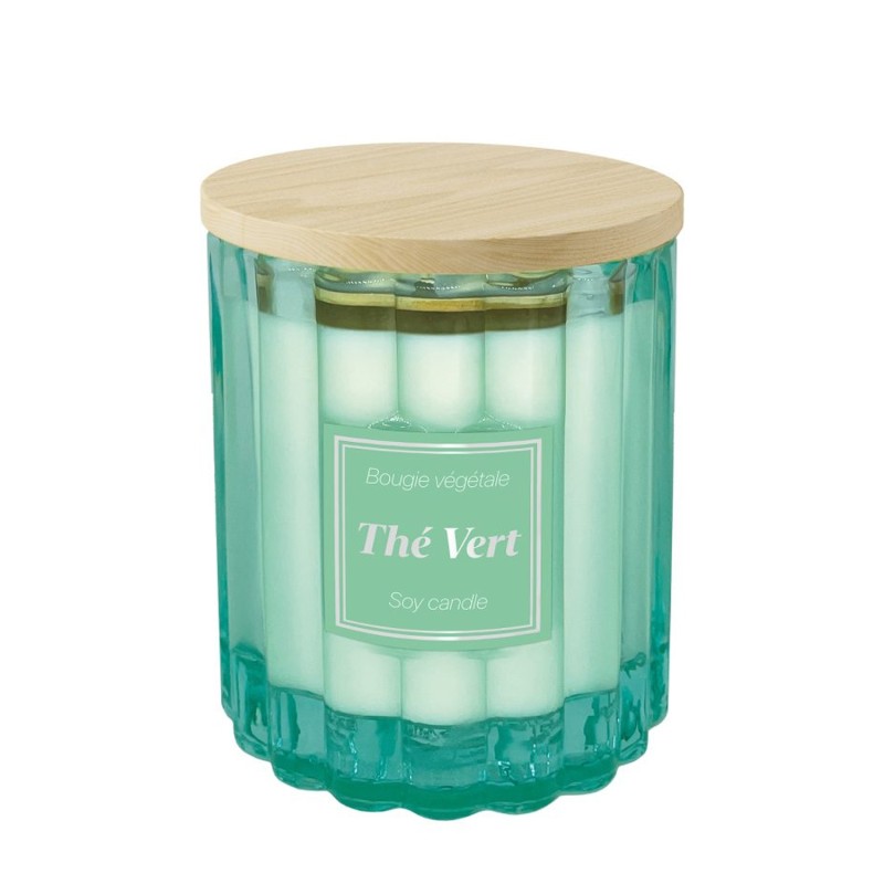 Candela Profumata in Vetro "Tè verde"