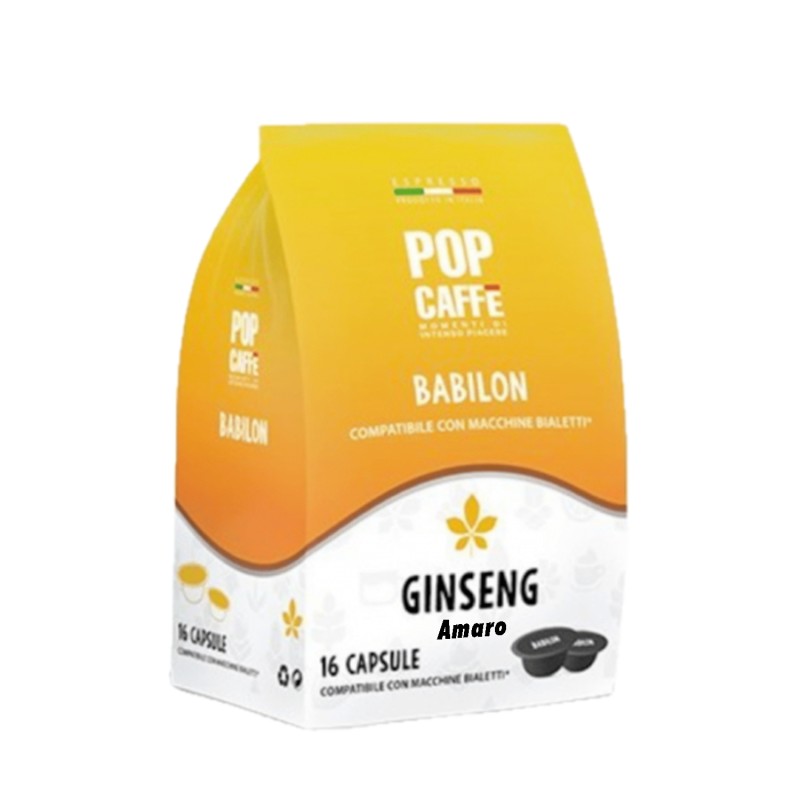 Pop Caffè compatibile Bialetti, Ginseng Amaro