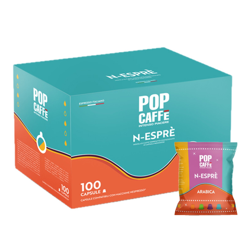 Pop Caffè Compatibili Nespresso, Arabica 70%