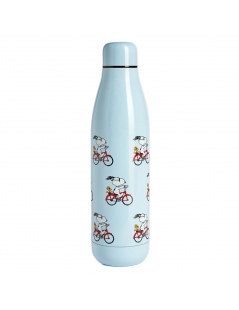 Quy Cup Bottiglia Termica Snoopy Bici (24h Freddo) 500ml