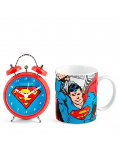 Mug Superman + Sveglia in Gift Box