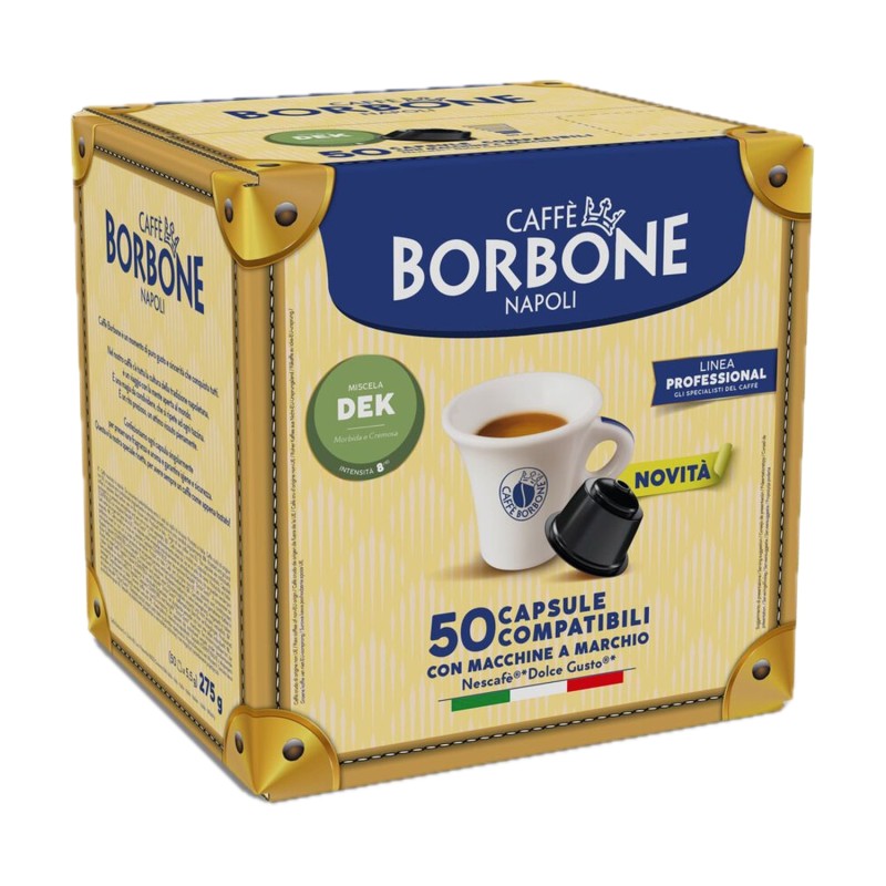 Caffè Borbone Dolce Gusto 50 Capsule miscela Decaffeinata