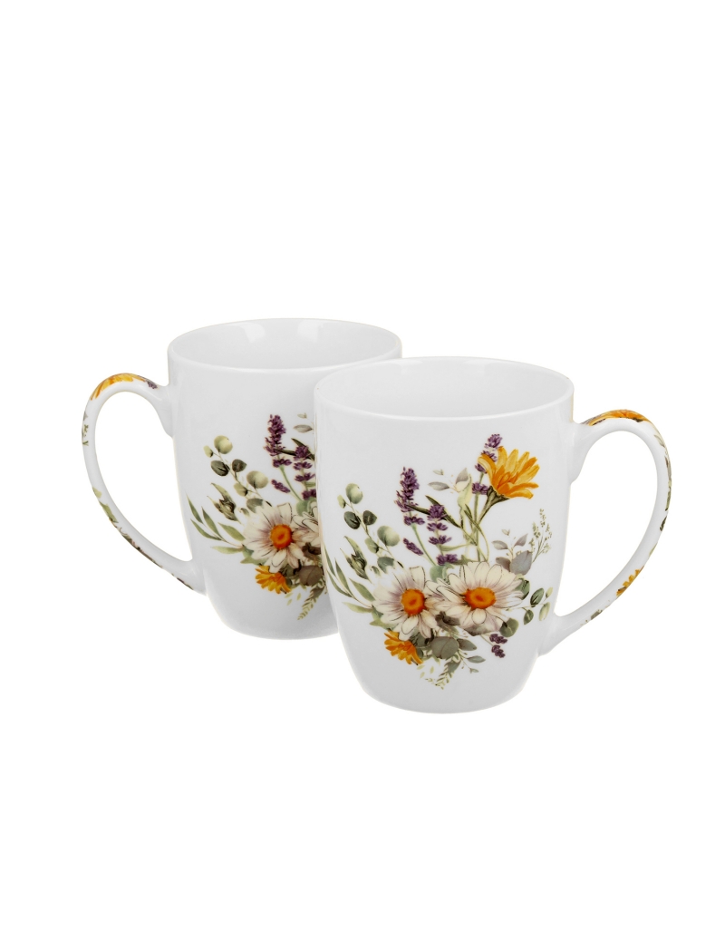 Set 2 Mugs "Daisy" Collezione Crocus in Gift Box 350ml