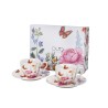 Tazzine Caffè con piattino "Summer" Fiori Classici Gift Box