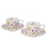 Tazzine Caffè con piattino "May" Fiori Classici Gift Box