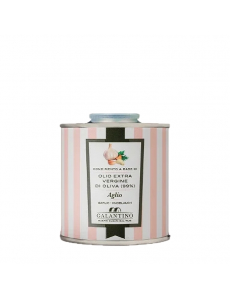Olio extra vergine di oliva aromatizzato all'aglio