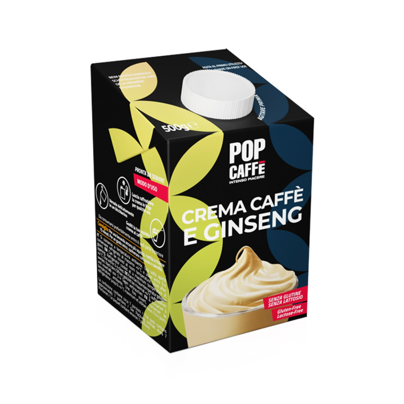 Crema Caffè & Ginseng Senza Glutine e Senza Lattosio, Pop Caffè
