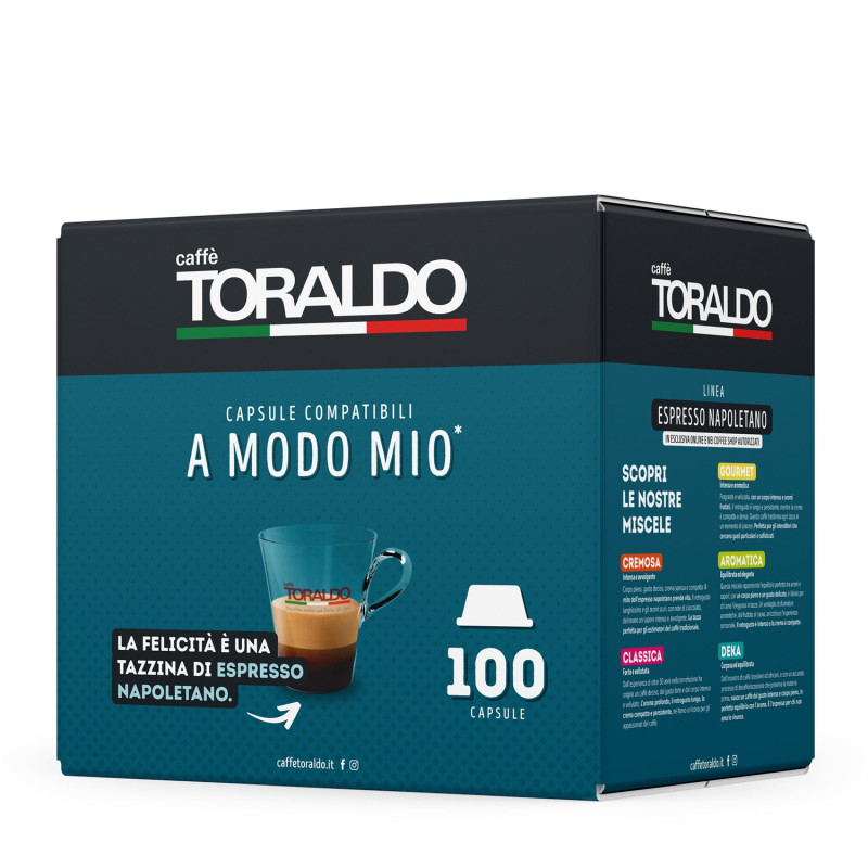 Caffè Toraldo 100 Capsule A Modo Mio miscela Classica