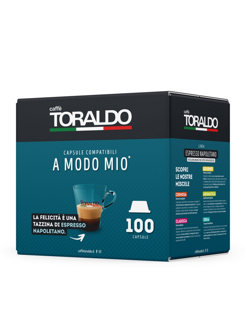 Caffè Toraldo 100 Capsule A Modo Mio miscela Classica