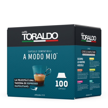 Caffè Toraldo 100 Capsule A Modo Mio miscela Classica