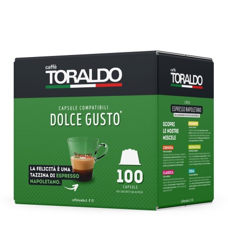 Caffè Toraldo 100 Capsule Dolce Gusto Miscela Classica