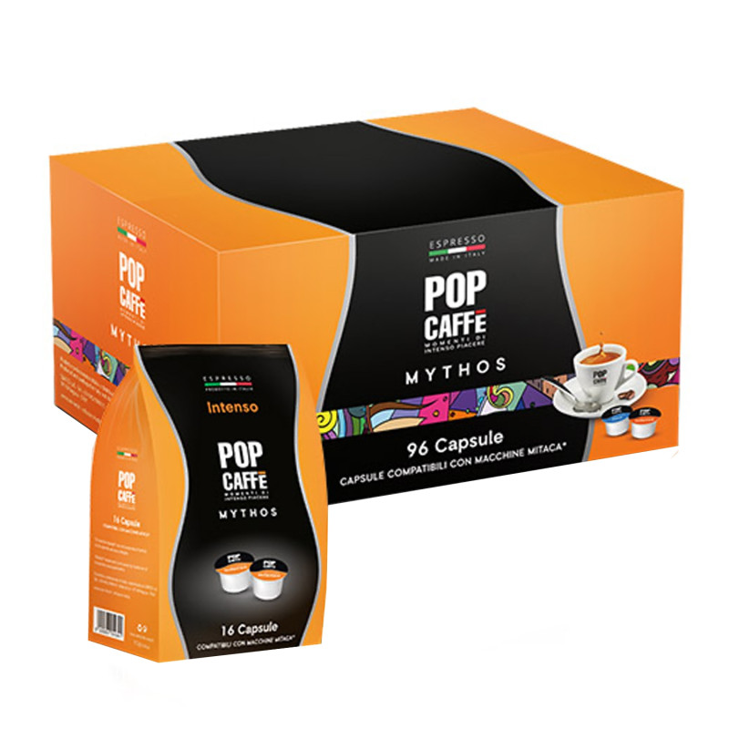 Pop Caffè 96 Capsule Mitaca Mythos Intenso
