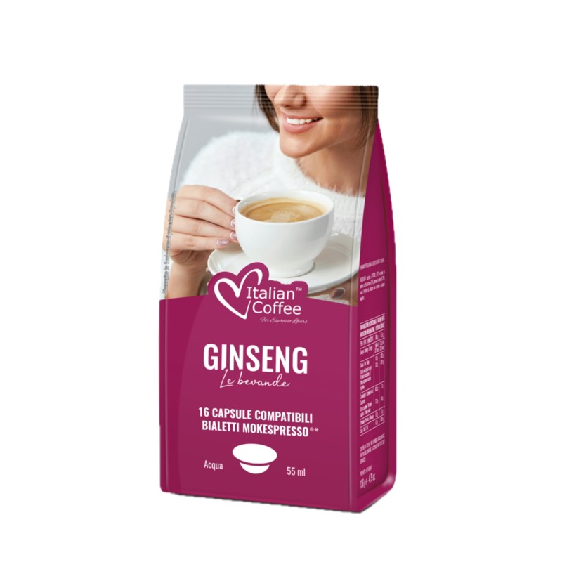 Capsule Caffè al Ginseng compatibili Bialetti Mokespresso