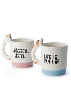 Mug Fantasia "Benij" in porcellana 2 Fantasie da 300ml