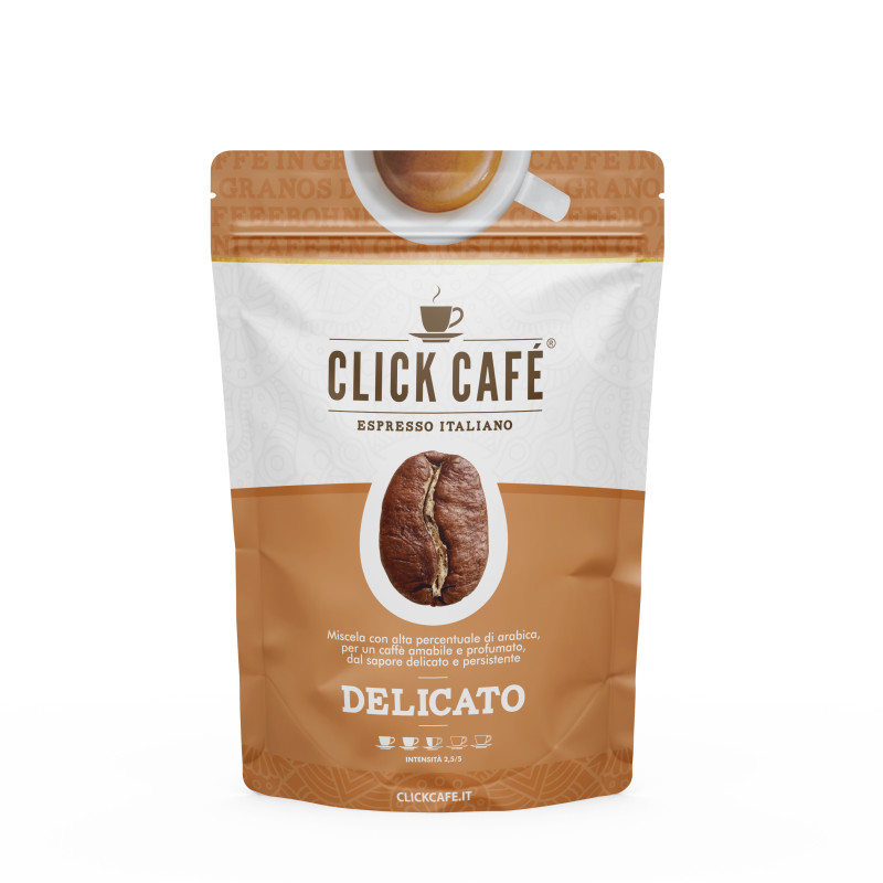 Caffè Macinato miscela Delicato, confezione da 250 gr