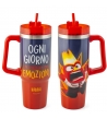 Mug Termica con cannuccia, Inside Out rabbia
