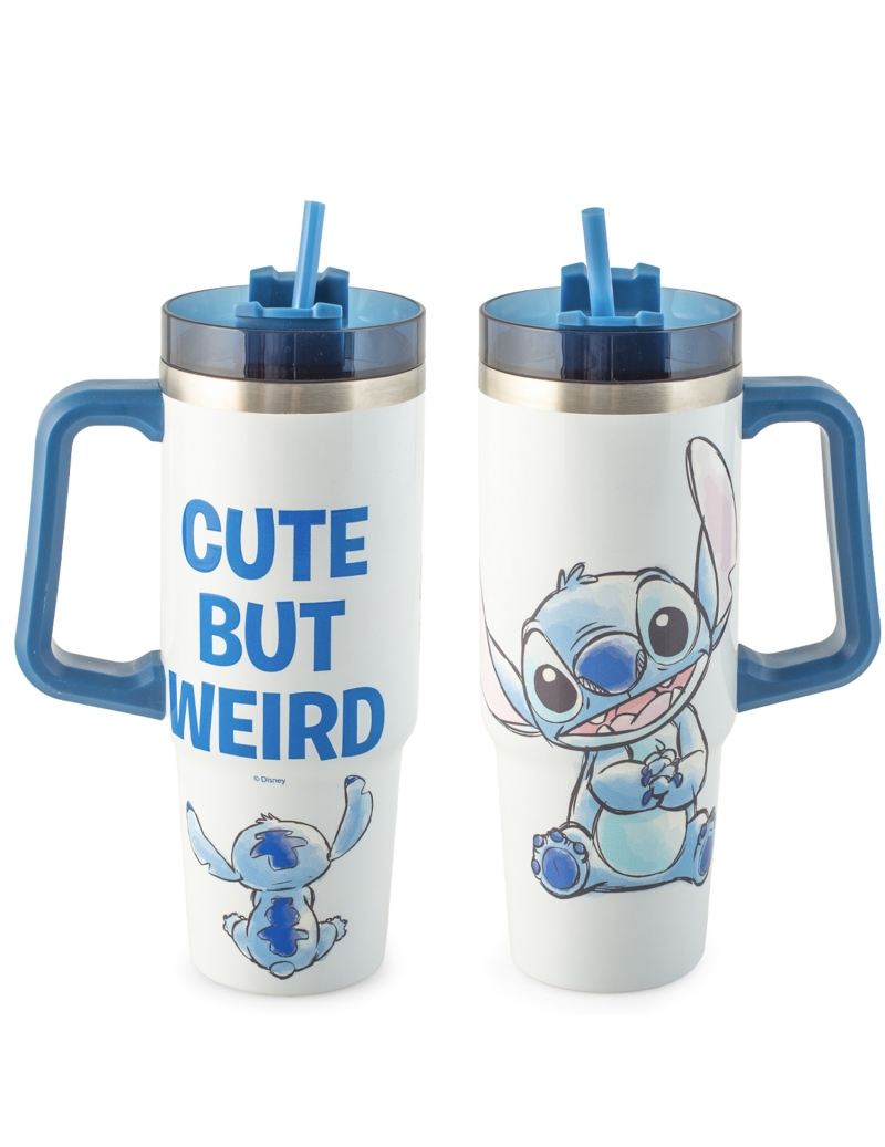 Mug Termica con cannuccia, Stitch Sketch