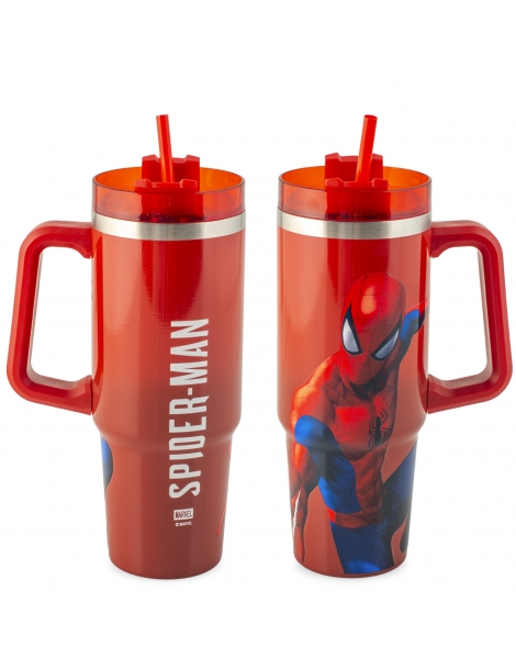 Mug Termica con cannuccia, Spiderman