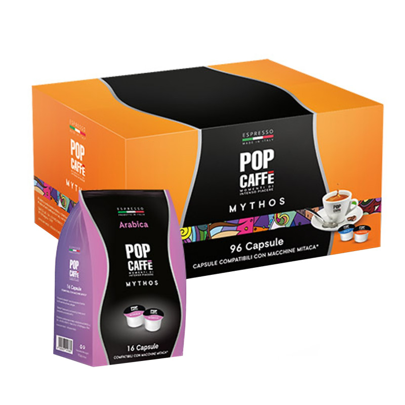 Pop Caffè Capsule Mitaca Mythos, miscela Arabica