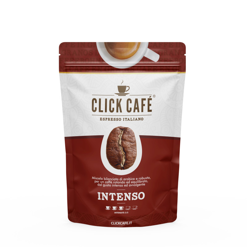 Caffè in grani Click Caffè, miscela Intenso 500 gr