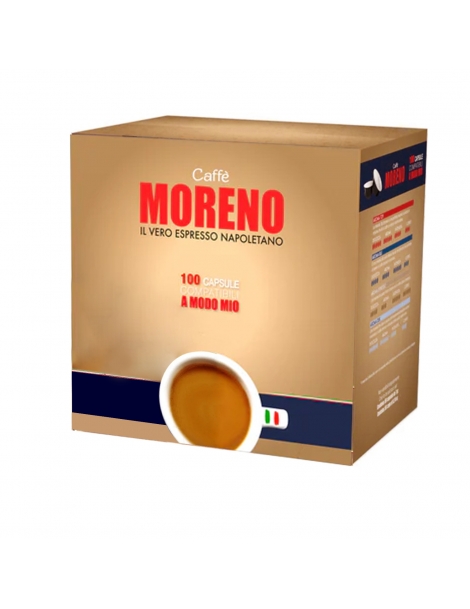 Caffè Moreno 100 Capsule A Modo Mio Miscela Aroma Espresso
