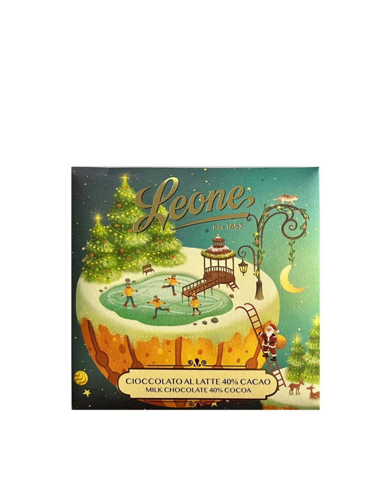 Tavoletta Cioccolato Al Latte 40% Con Biglietto di Auguri, Leone