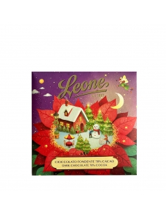 Tavoletta Cioccolato Fondente 70% Con Biglietto di Auguri, Leone