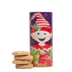 Tubo Cartonato Elfo con Biscotti all' Avena