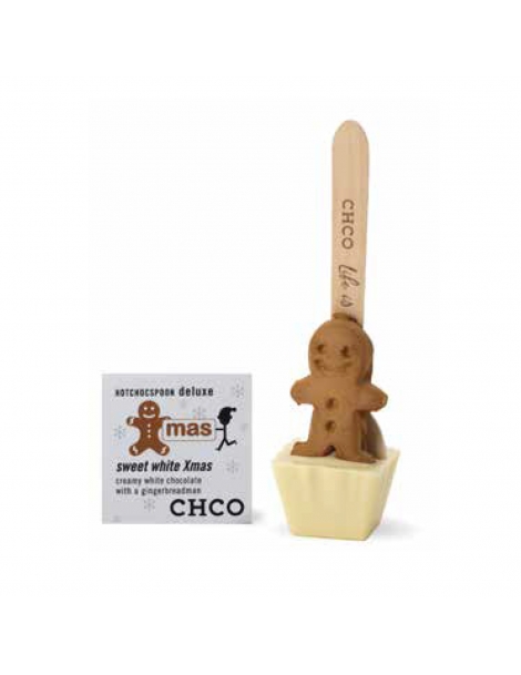 Cucchiaino Omino Pandizenzero Preparazione Cioccolata Bianca Calda