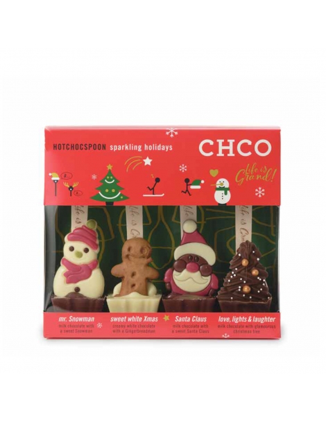 Mix 4 Cucchiaini per la Preparazione Cioccolata Calda