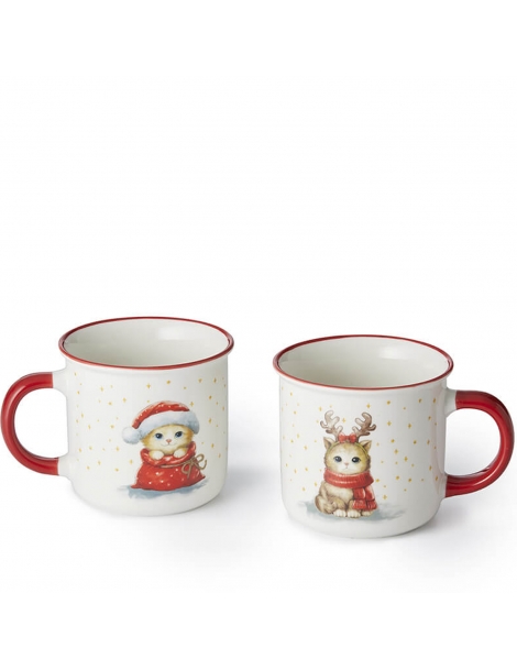 Mug "Christmas Cats" 2 Fantasie New Bone China