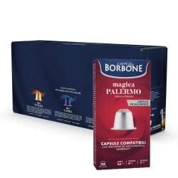 Capsule compatibile Nespresso in alluminio, miscela Palermo