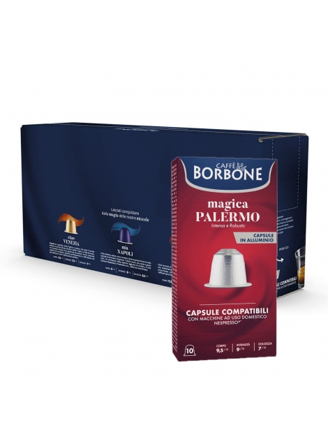 Capsule compatibile Nespresso in alluminio, miscela Palermo