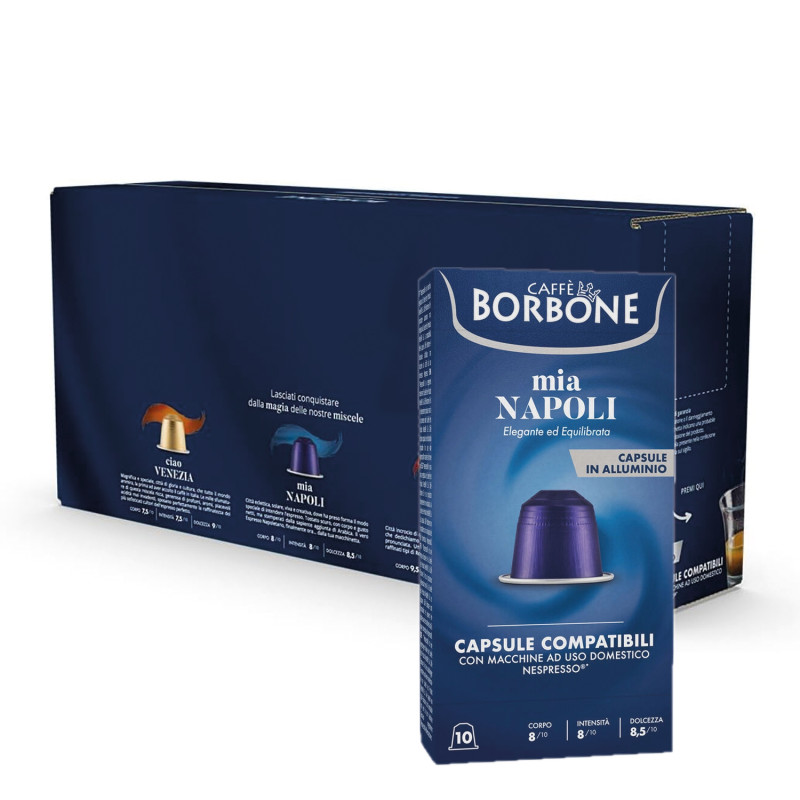 Capsule compatibile Nespresso in alluminio, miscela Napoli