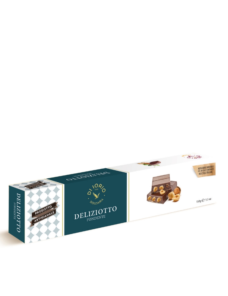 Deliziotto di cioccolato fondente con nocciole intere