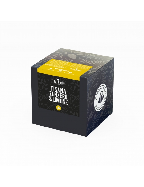 Tisana Zenzero e Limone in filtro piramidale, Tè dal Mondo