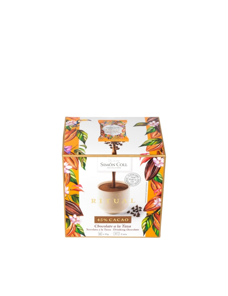 Simon Coll Cioccolata in Tazza Monodose al Latte 6 Buste