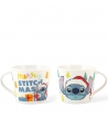 Mug Jumbo in porcellana Disney Stitch Christmas Bianca