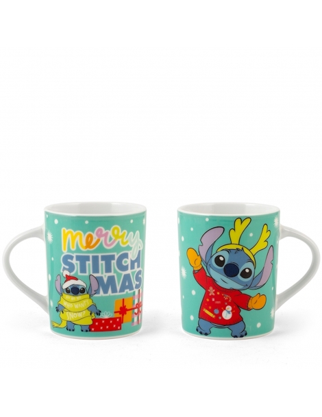 Mug in porcellana Disney Stitch Christmas Tiffany