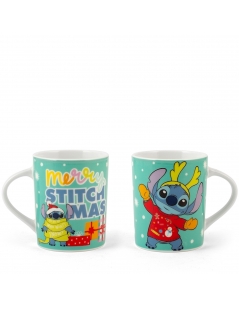 Mug in porcellana Disney Stitch Christmas Tiffany