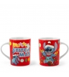 Mug in porcellana Disney Stitch Christmas rossa