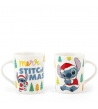 Mug in porcellana Disney Stitch Christmas bianca