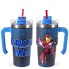 Mug Termica con Cannuccia Ironman Armored, 600ml