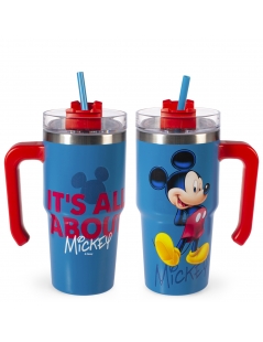 Mug Termica con Cannuccia Mickey All About, 600ml