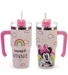 Mug Termica con Cannuccia Minnie Sweet, 600ml