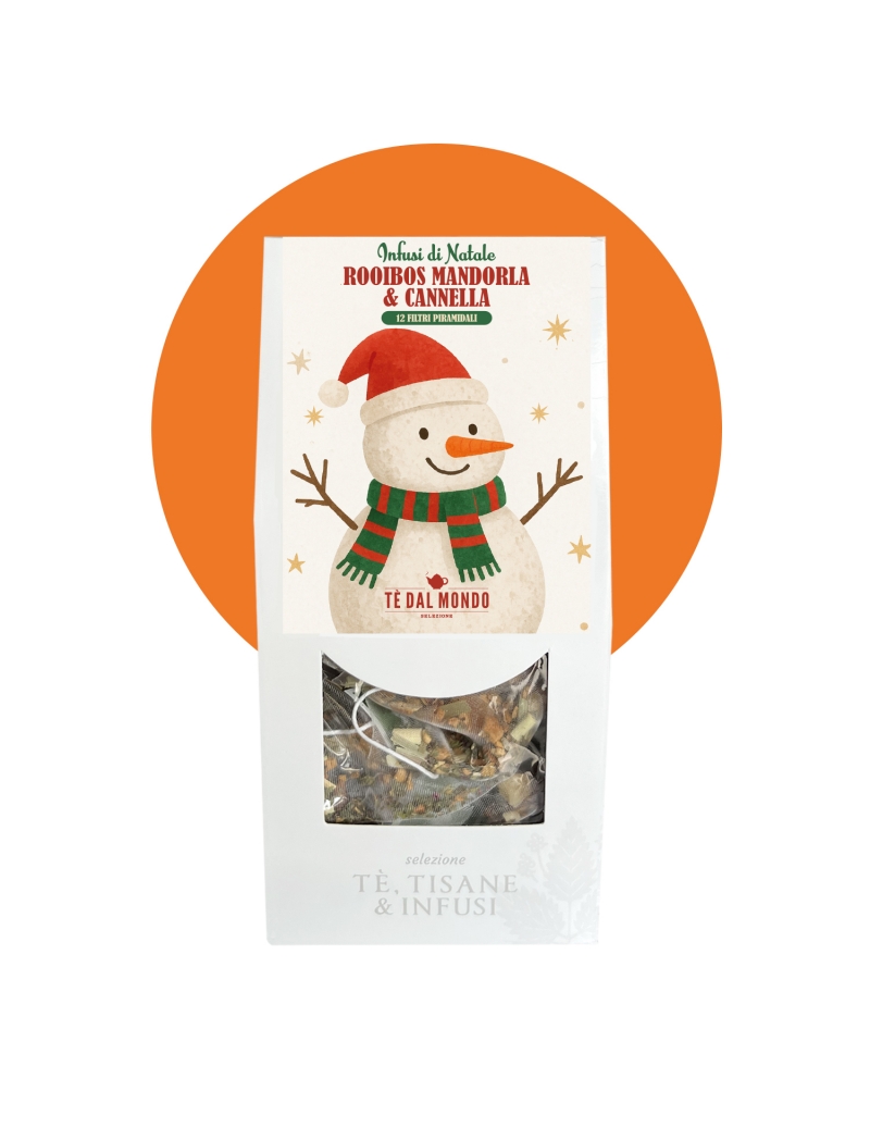 Infusi Di Natale, 12 Piramidi Rooibos Mandorla&Cannella